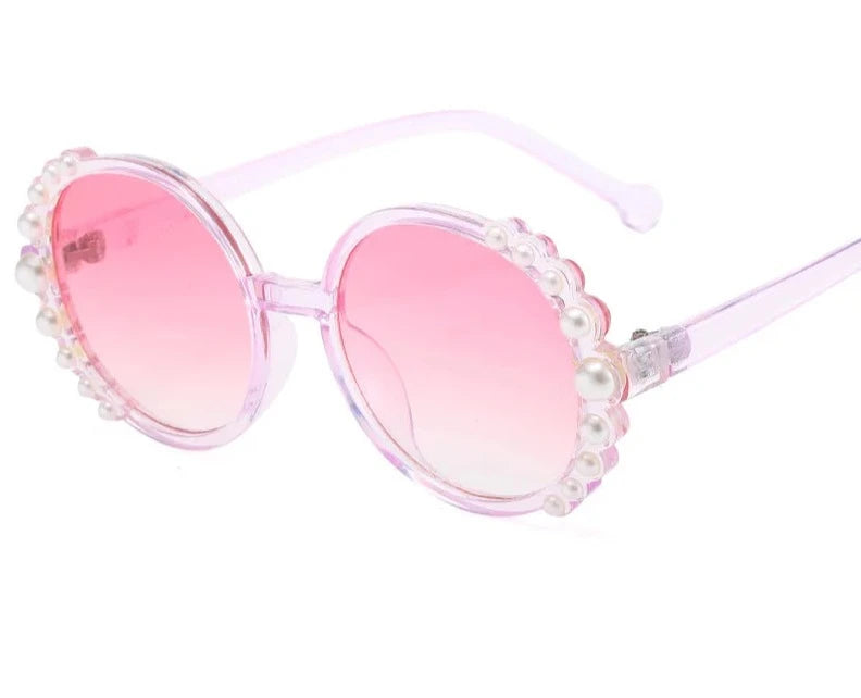 Kid's Polycarbonate Frame Round Shaped UV400 Trendy Sunglasses