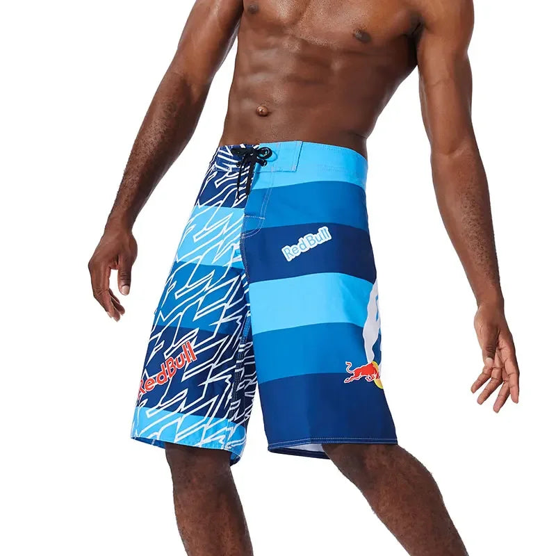 Men's Microfiber Drawstring Closure Quick-Dry Swimwear Shorts