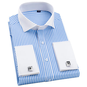 Men's Polyester Turn-Down Collar Full Sleeve Single Breasted Shirt