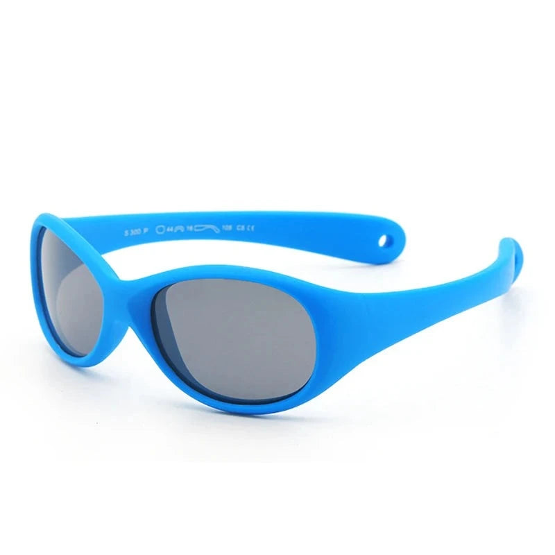 Kid's TR-90 Frame TAC Lens Polarized UV400 Oval Shape Sunglasses