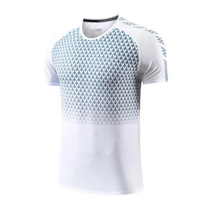 Men's Polyester Short Sleeve Pullover Closure Sportswear T-Shirt