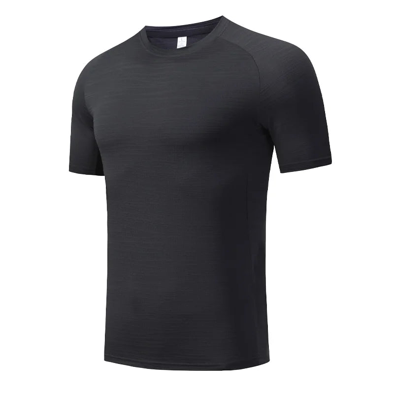 Men's Spandex Short Sleeve Pullover Closure Sportswear T-Shirt