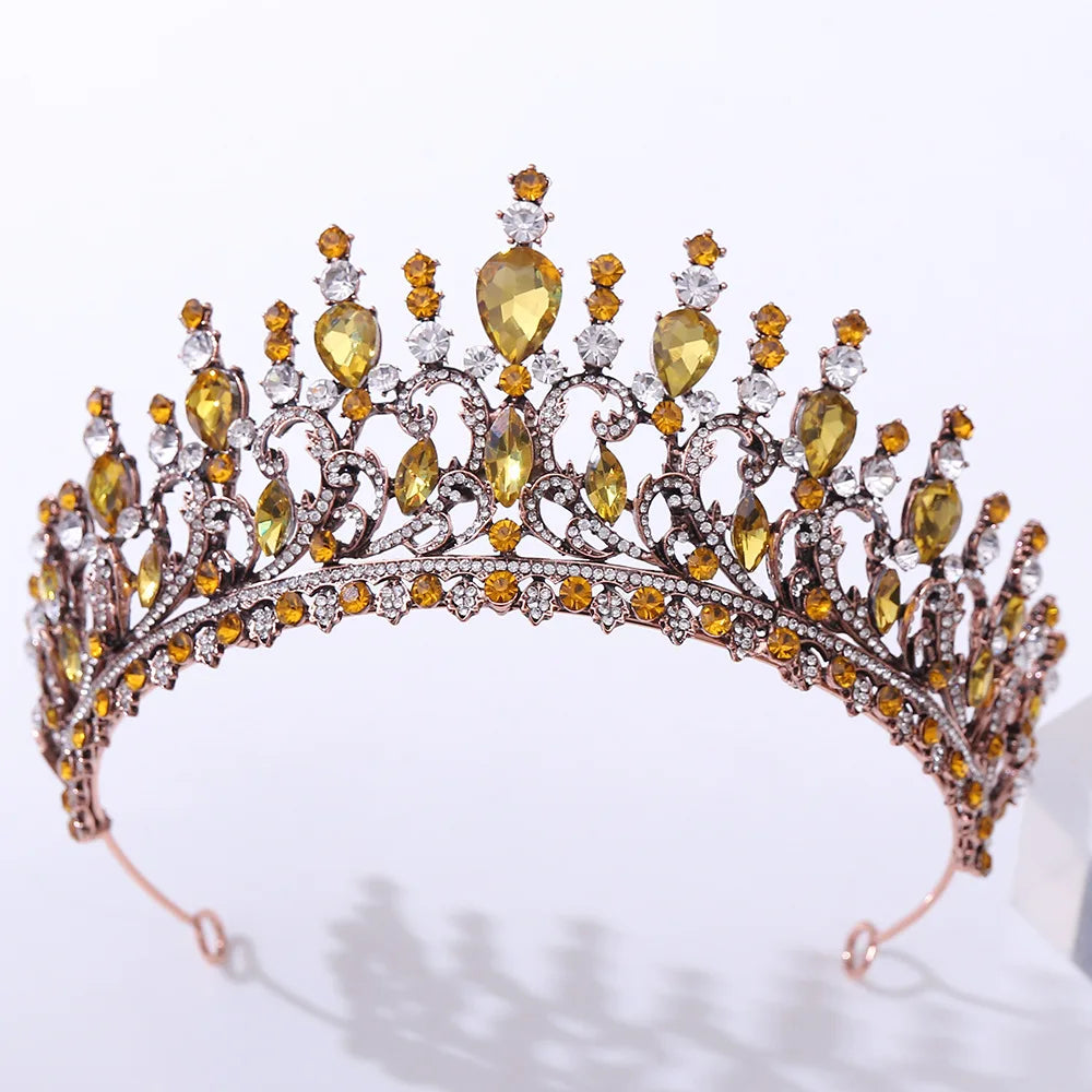 Women's Zinc Alloy Plant Pattern Tiaras Bridal Classic Crown