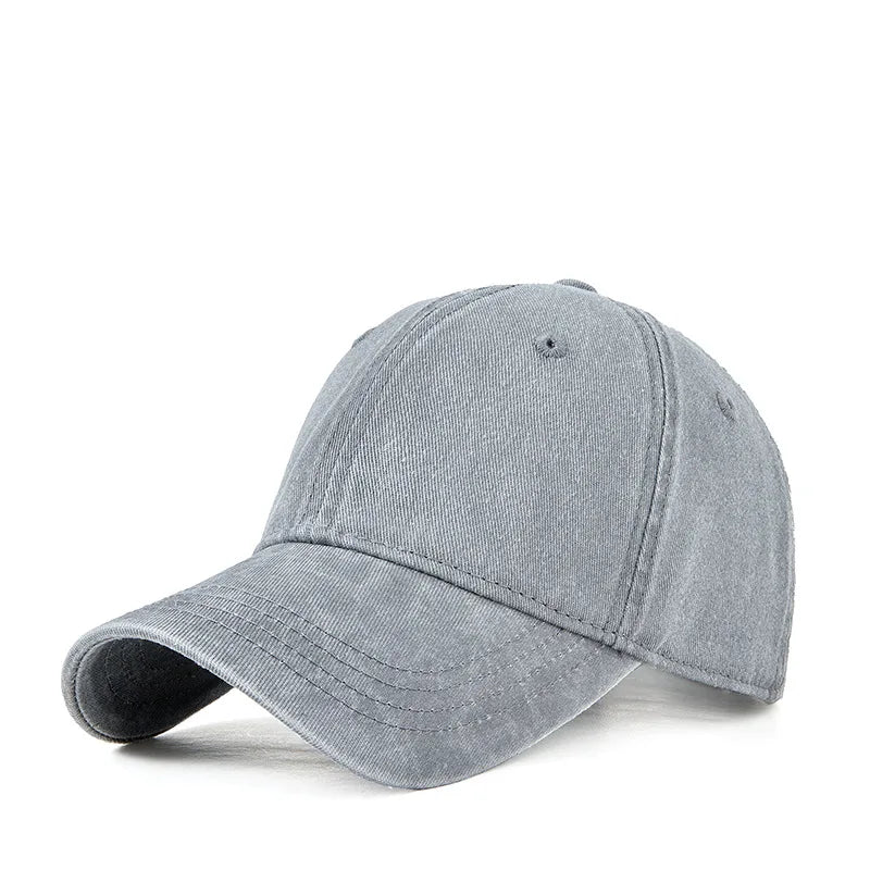 Men's Cotton Adjustable Strap Sun Protection Casual Baseball Cap