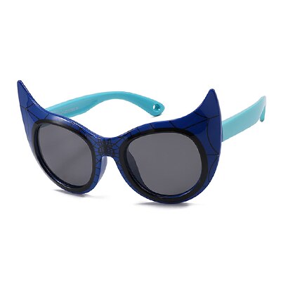 Kid's Acetate Frame Cat Eye Shape Polarized UV400 Sunglasses