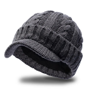 Men's Acrylic Beanies Knitted Pattern Casual Warm Winter Cap