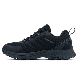 Men's Cotton Round Toe Lace-Up Closure Waterproof Sport Sneakers