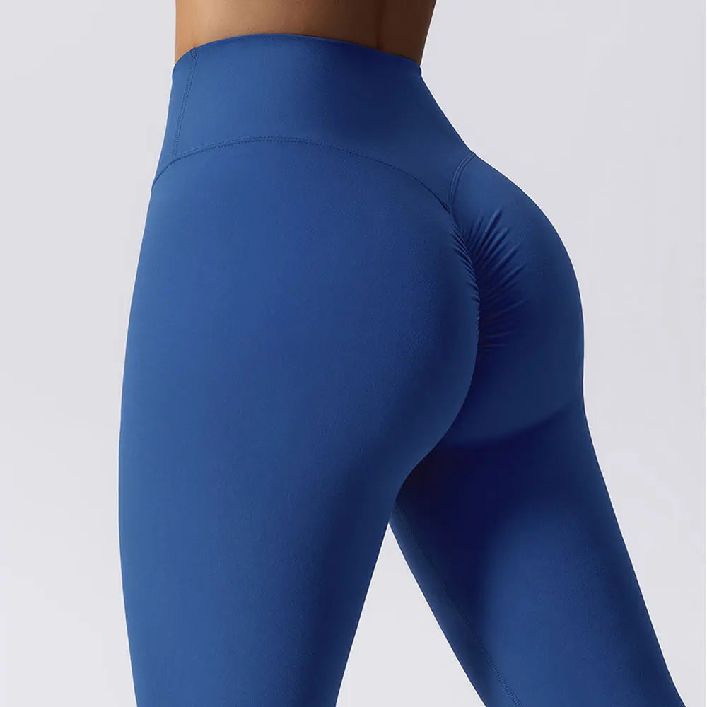 Women's Nylon High Waist Push Up Seamless Sports Wear Leggings