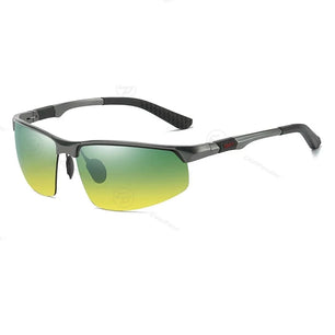 Men's Aluminium Magnesium Frame TAC Lens Rectangle Sunglasses