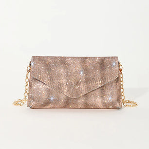 Women's PU Hasp Closure Sequined Pattern Trendy Shoulder Bags