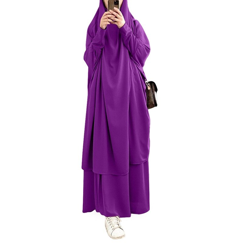 Women's Arabian Polyester Full Sleeve Solid Pattern Casual Abaya