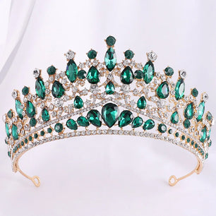 Women's Zinc Alloy Water Drop Pattern Tiaras Bridal Classic Crown