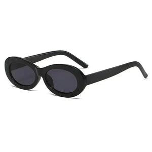 Women's Polycarbonate Frame Oval Shaped UV400 Shades Sunglasses