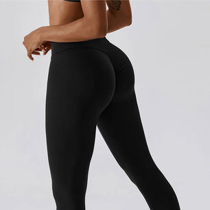 Women's Nylon Seamless Push Up Fitness Gym Sports Wear Leggings