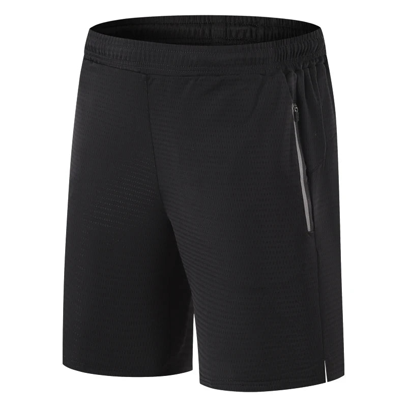 Men's Nylon Solid Pattern Breathable Fitness Yoga Sports Short