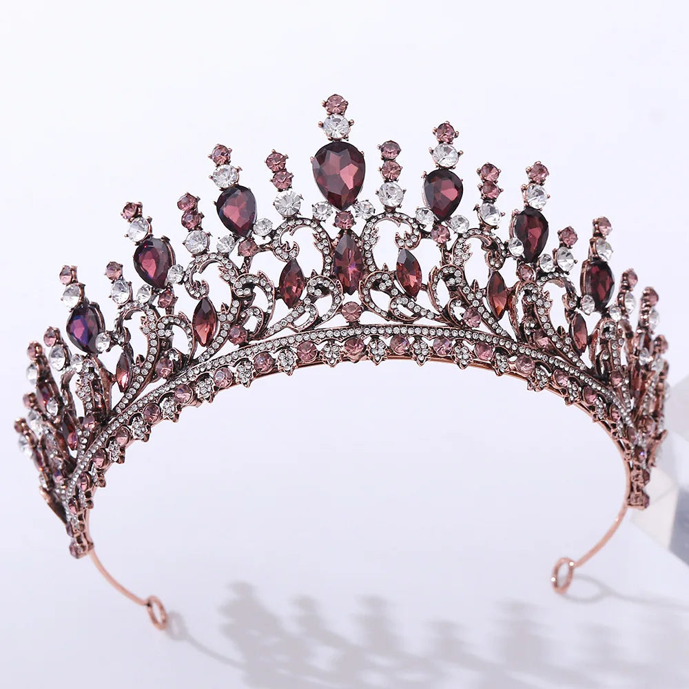 Women's Zinc Alloy Plant Pattern Tiaras Bridal Classic Crown