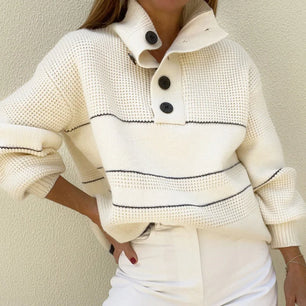 Women's Acrylic Turtleneck Knitted Pattern Pullovers Sweater