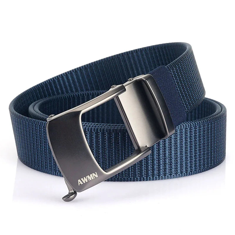 Men's Canvas Automatic Buckle Solid Pattern Casual Wear Belts