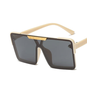 Kid's Resin Frame UV400 Protection Square Pattern Sunglasses