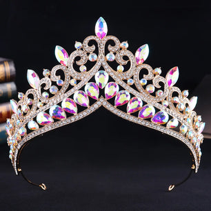 Women's Crystal Zinc Alloy Geometric Pattern Bridal Wedding Crown