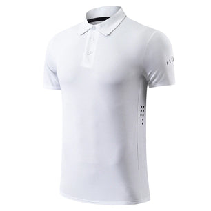 Men's Polyester Short Sleeve Pullover Closure Sportswear T-Shirt