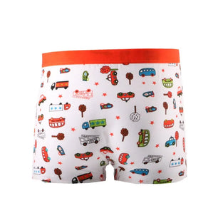 Kid's Boy 2Pcs Cotton Quick-Dry Printed Pattern Underwear Shorts