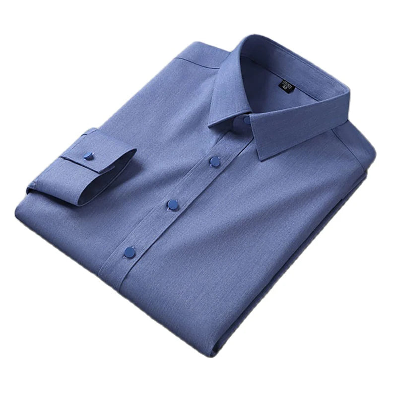 Men's Cotton Turn-Down Collar Full Sleeves Single Breasted Shirt