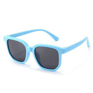 Kid's Plastic Titanium Frame TAC Lens Polarized Square Sunglasses