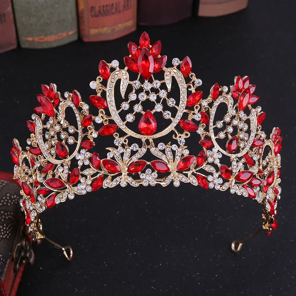 Women's Zinc Alloy Water Drop Pattern Tiaras Bridal Classic Crown