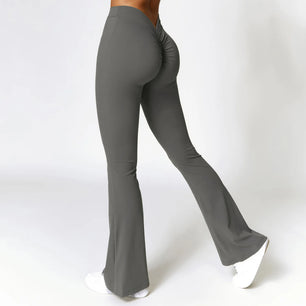 Women's Nylon High Waist Push Up Workout Sports Wear Trousers