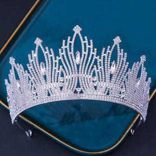 Women's Zinc Alloy Geometric Pattern Tiaras Bridal Wedding Crown