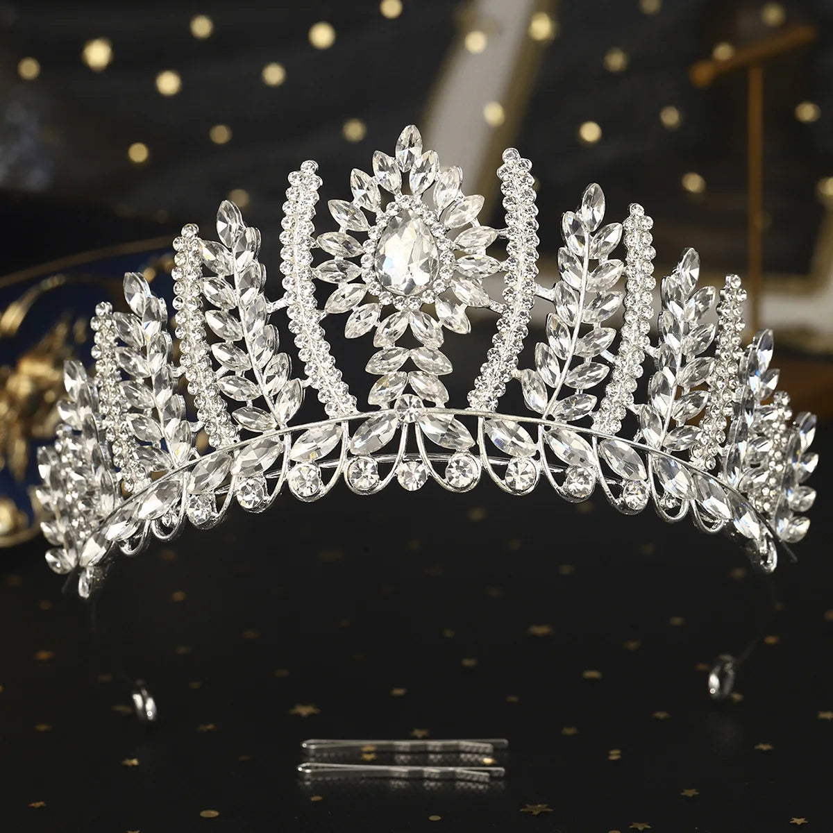 Women's Crystal Zinc Alloy Geometric Pattern Bridal Wedding Crown