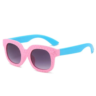 Kid's Plastic Frame Lens Polarized Cat Eyed UV400 Sunglasses