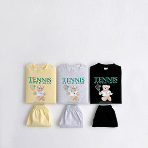 Baby's Boy Cotton Short Sleeve Letter Pattern Two-Piece Suit