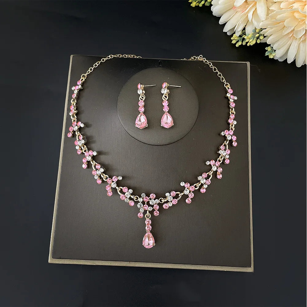 Women's Zinc Alloy Geometric Bridal Wedding Crown Jewelry Sets