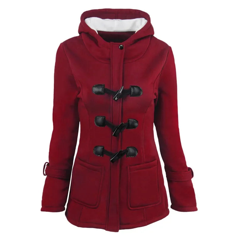 Women's Polyester Long Sleeves Solid Pattern Waterproof Jacket