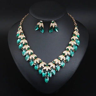 Women's Copper Alloy Crystal Rhinestone Wedding Jewelry Set