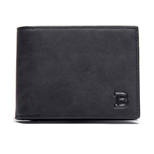 Men's Genuine Leather Card Holder Letter Pattern Trendy Wallets