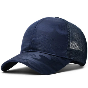 Men's Cotton Adjustable Strap Sun Protection Casual Baseball Cap