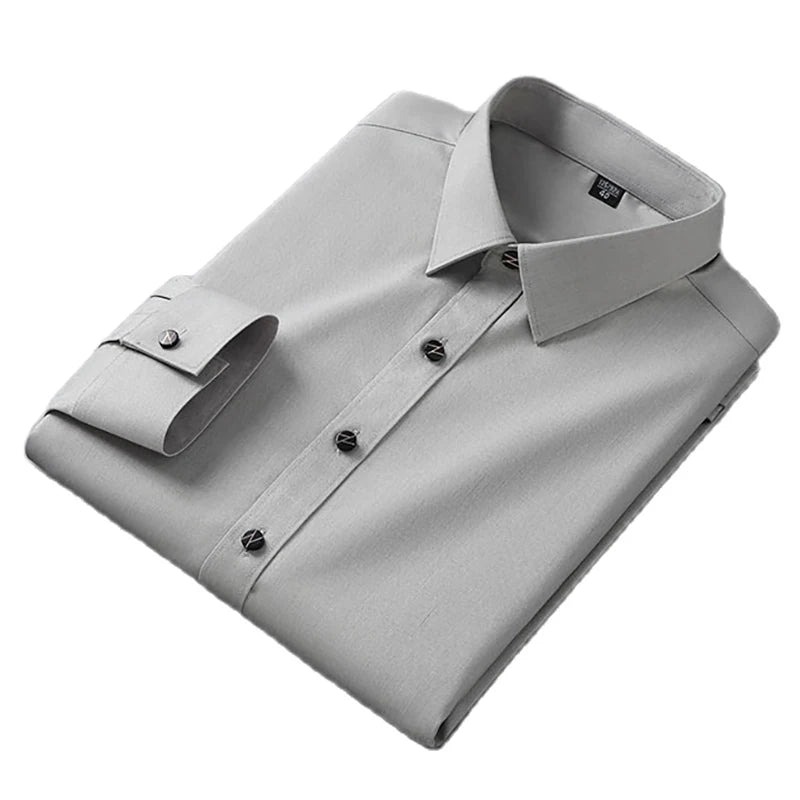 Men's Cotton Turn-Down Collar Full Sleeves Single Breasted Shirt