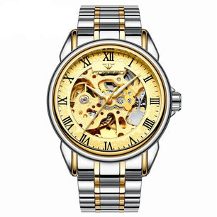 Men's Alloy Case Folding Clasp Round Shaped Luminous Watches