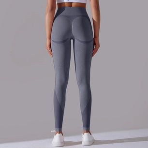 Women's Nylon Elastic Waist Closure Workout Sports Wear Leggings