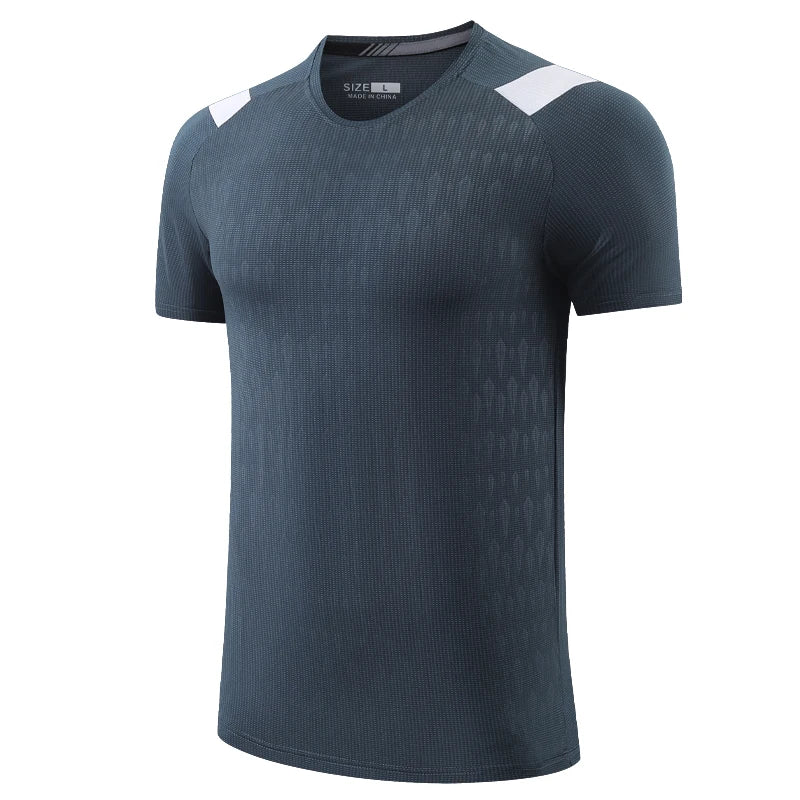 Men's Microfiber Short Sleeve Pullover Closure Sportswear T-Shirt