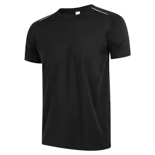 Men's Nylon Short Sleeve Pullover Closure Sportswear T-Shirt