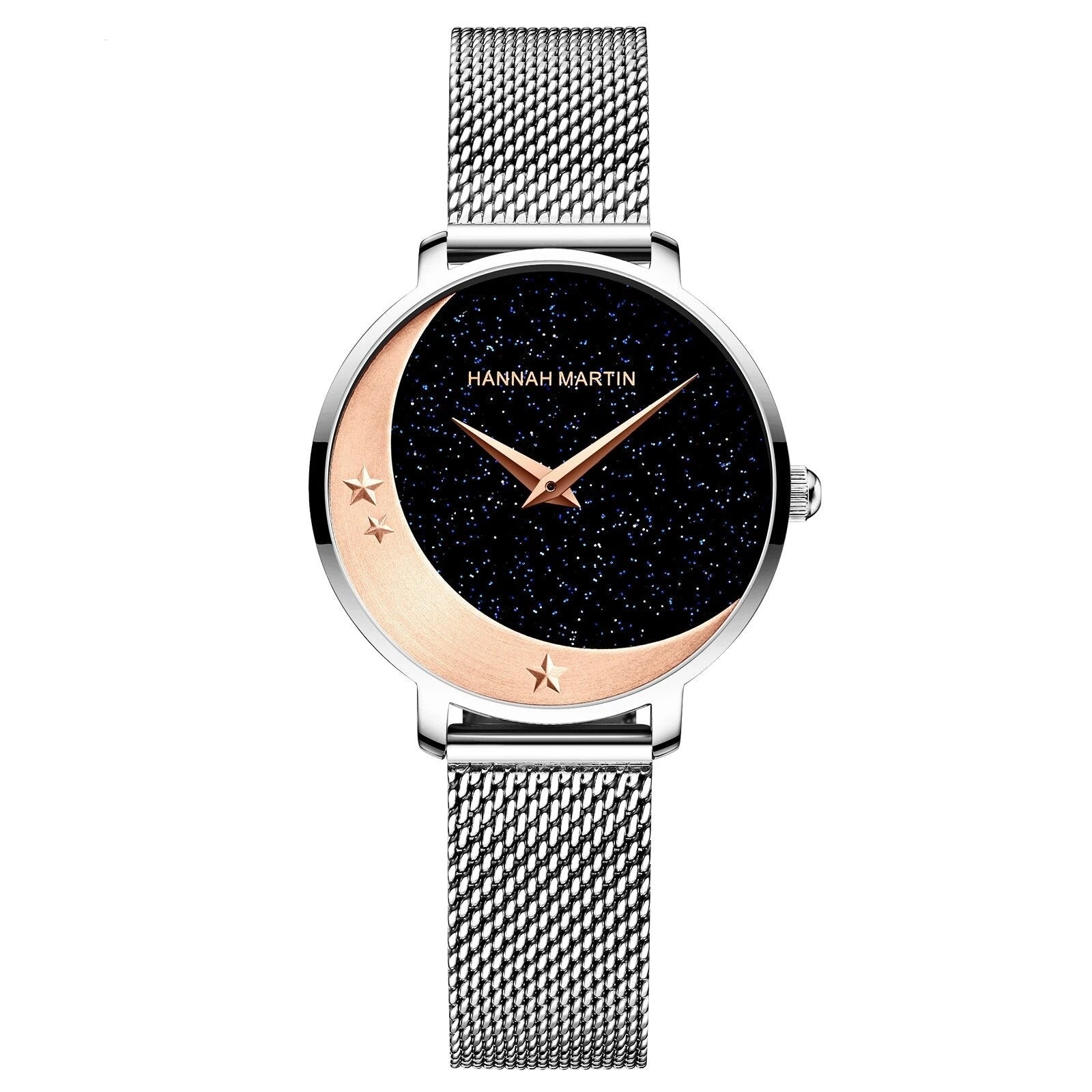 Women's Alloy Folding Clasp Round Shaped Luxury Quartz Watch