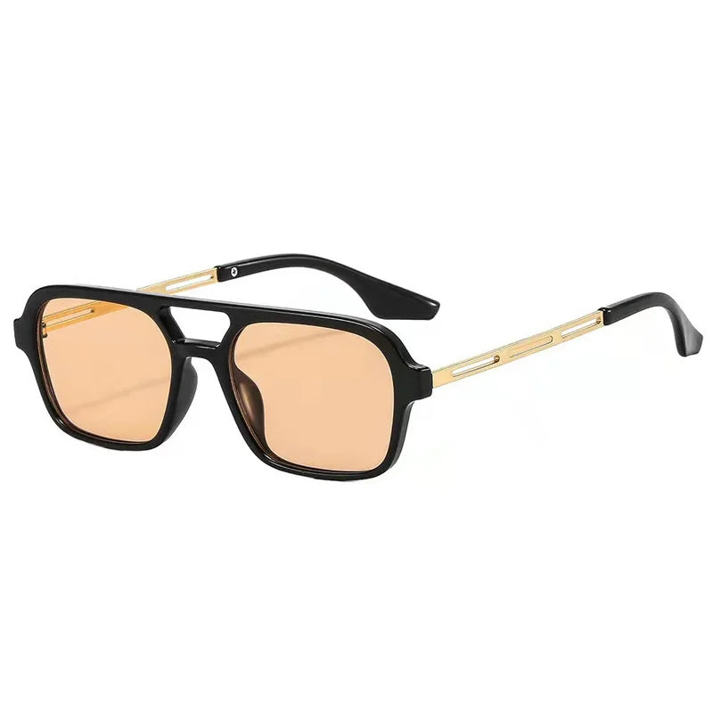 Women's Plastic Frame Polycarbonate Lens Square Shape Sunglasses