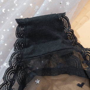 Women's 3 Pcs Spandex Low Waist Breathable Lace Pattern Panties