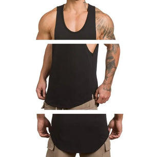 Men's O-Neck Sleeveless Quick Dry Compression Gym Wear Shirt