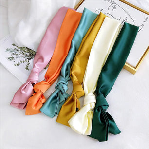 Women's Polyester Neck Wrap Solid Pattern Luxury Trendy Scarf