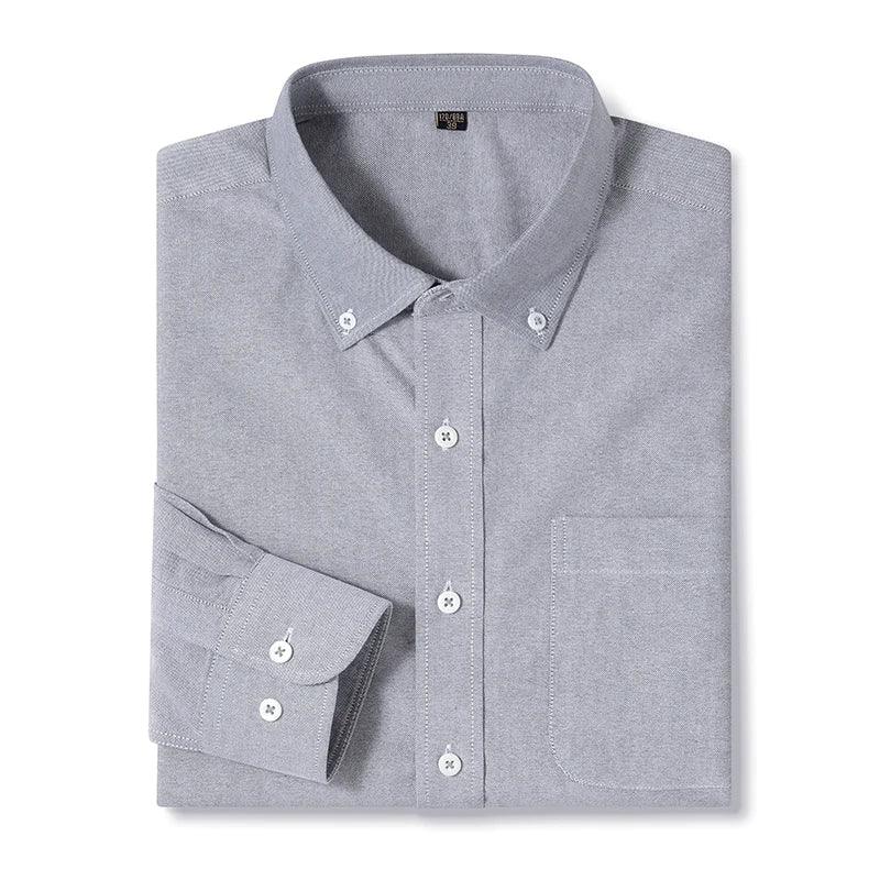 Men's Cotton Turn-Down Collar Full Sleeves Single Breasted Shirt